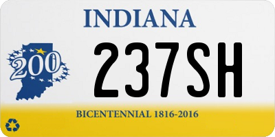 IN license plate 237SH