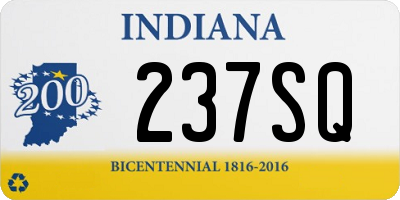 IN license plate 237SQ