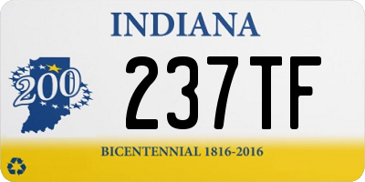 IN license plate 237TF