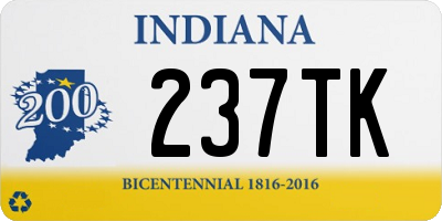 IN license plate 237TK