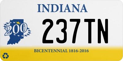 IN license plate 237TN