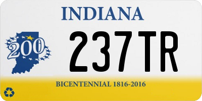 IN license plate 237TR