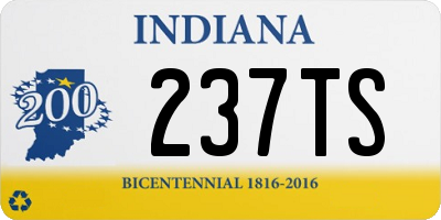 IN license plate 237TS