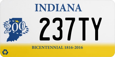 IN license plate 237TY