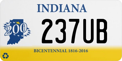 IN license plate 237UB