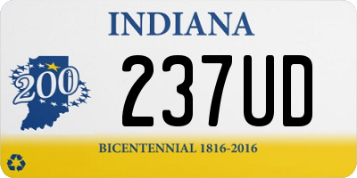 IN license plate 237UD