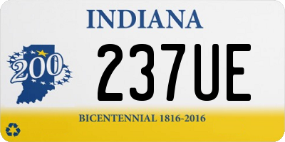 IN license plate 237UE