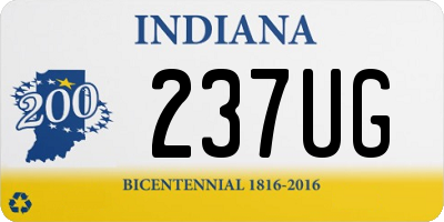 IN license plate 237UG