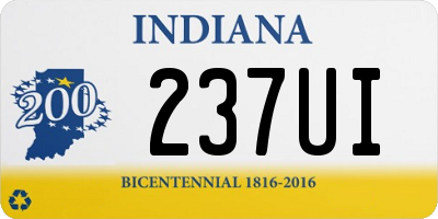 IN license plate 237UI