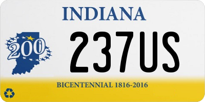 IN license plate 237US