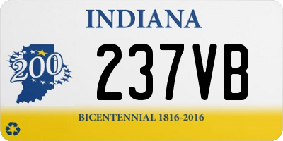 IN license plate 237VB