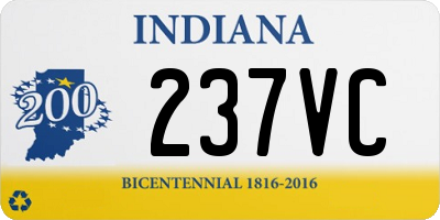 IN license plate 237VC