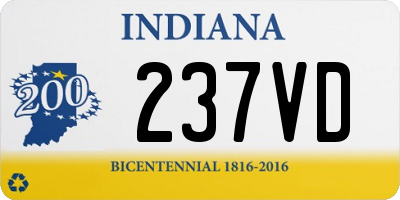 IN license plate 237VD