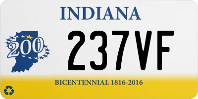 IN license plate 237VF