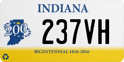 IN license plate 237VH