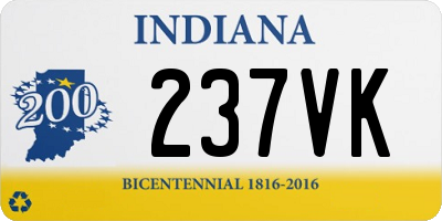 IN license plate 237VK