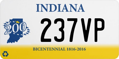 IN license plate 237VP