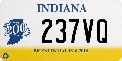 IN license plate 237VQ