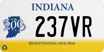 IN license plate 237VR