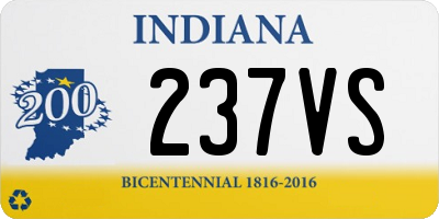 IN license plate 237VS