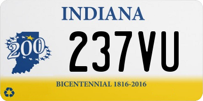 IN license plate 237VU