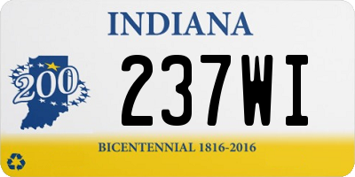 IN license plate 237WI