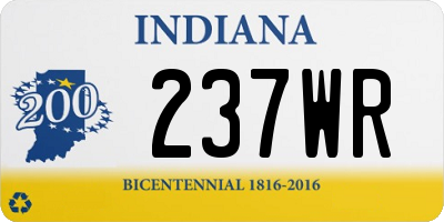 IN license plate 237WR