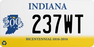 IN license plate 237WT