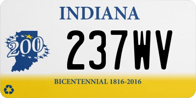 IN license plate 237WV