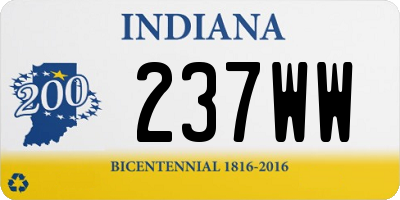 IN license plate 237WW