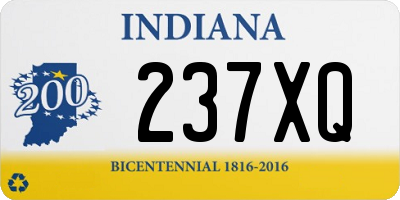 IN license plate 237XQ