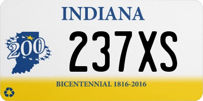 IN license plate 237XS