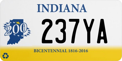 IN license plate 237YA