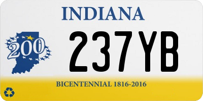 IN license plate 237YB