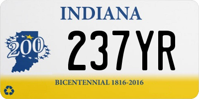 IN license plate 237YR