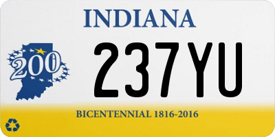 IN license plate 237YU