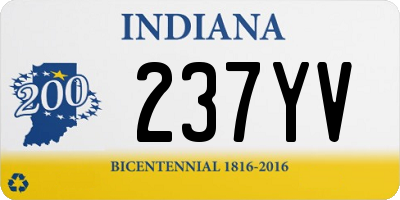 IN license plate 237YV