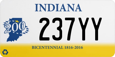 IN license plate 237YY