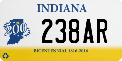 IN license plate 238AR