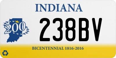 IN license plate 238BV