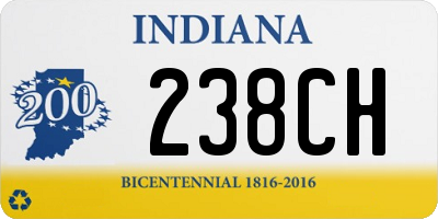 IN license plate 238CH