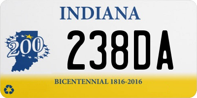 IN license plate 238DA