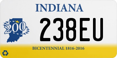 IN license plate 238EU