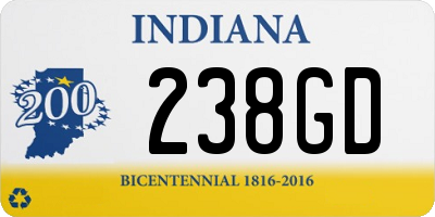 IN license plate 238GD