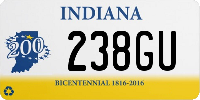 IN license plate 238GU