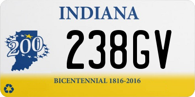 IN license plate 238GV