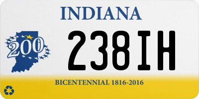 IN license plate 238IH