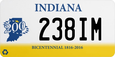 IN license plate 238IM