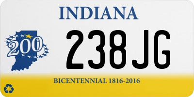 IN license plate 238JG