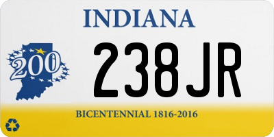 IN license plate 238JR